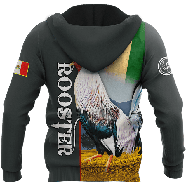 Rooster Mexico 3D All Over Printed Hoodie DD22052101VH