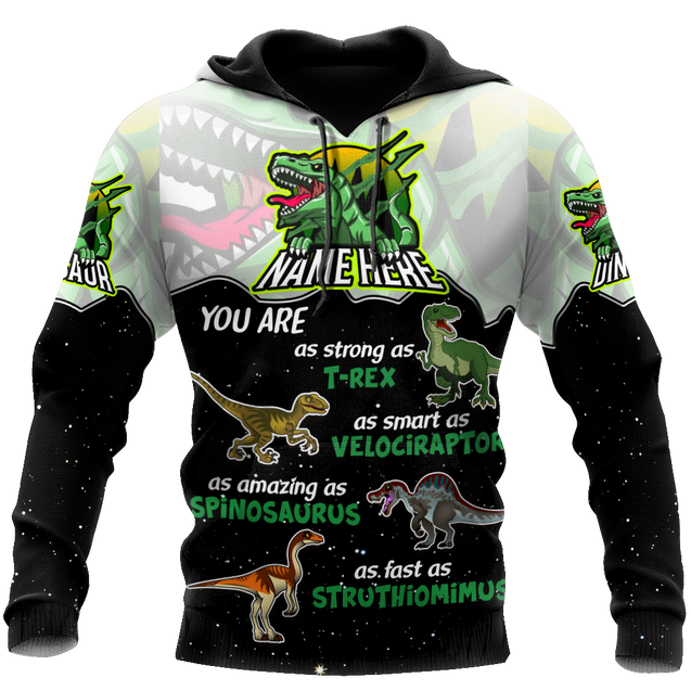 Customize Name Dinosaur 3D All Over Printed Unisex Shirts My Favorite Dinosaur