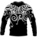 Premium Unisex Hoodie Polynesian Octopus Tattoo ML