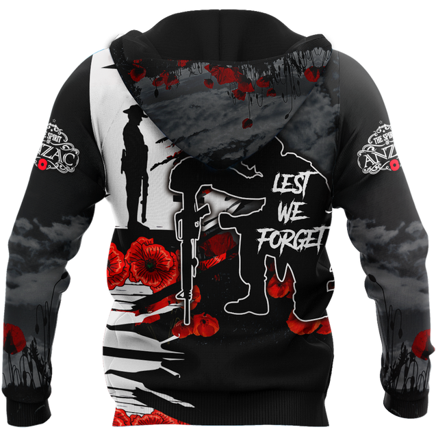 Premium Unisex Hoodie Anzac Day Lest We Forget  ML