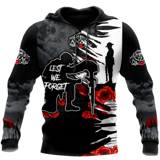 Premium Unisex Hoodie Anzac Day Lest We Forget  ML