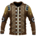 Native Cowboy Jacket No20 Cosplay 3D Over Printed Unisex Deluxe Hoodie ML