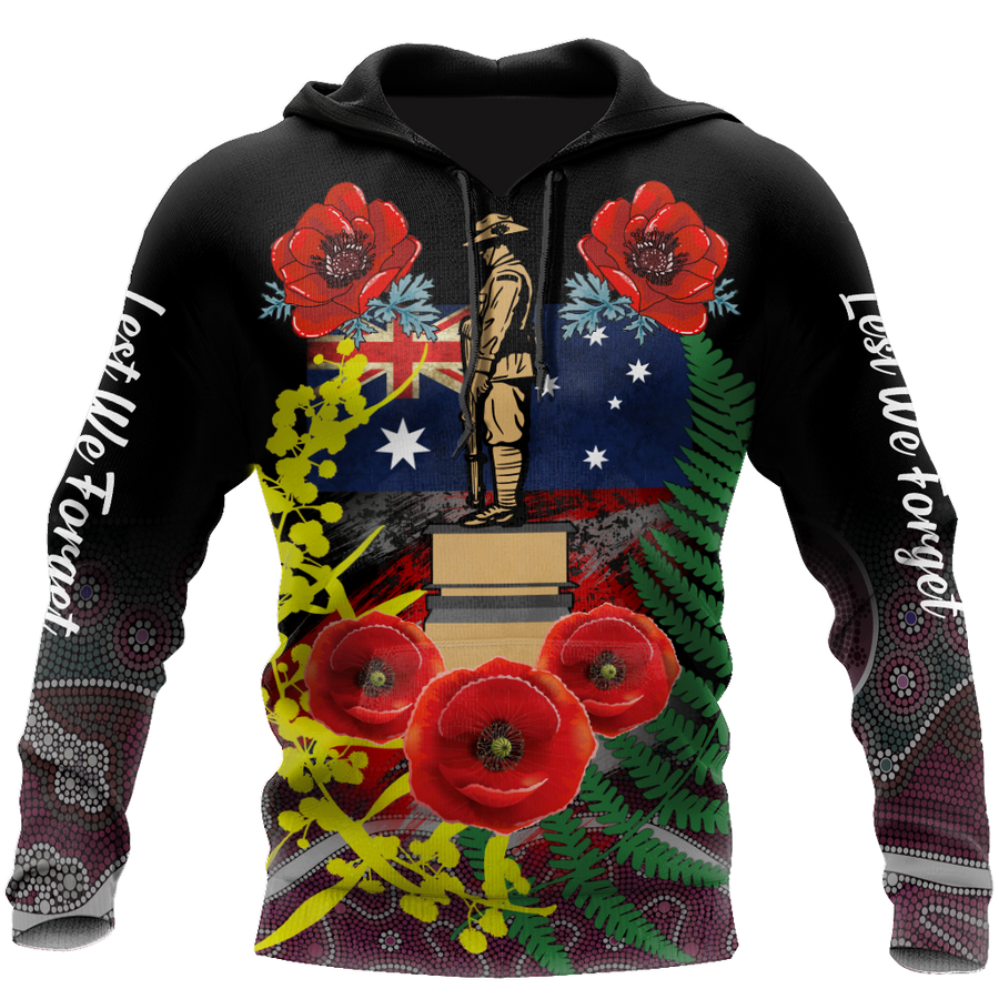 Lest We Forget - Anzac Day 3D All Over Printed Shirts