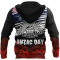 Anzac day Lest we forget Soldier 3D print shirts