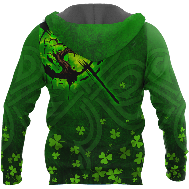 Premium Unisex Hoodie Irish St.Patrick Tree Of Life ML