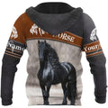 Black Horse Persionalized 3D All Over Printed Shirts