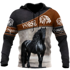 Black Horse Persionalized 3D All Over Printed Shirts