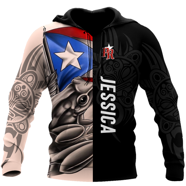 Customize Name Common Coquí Puerto Rico Hoodie For Men And Women MH23022104