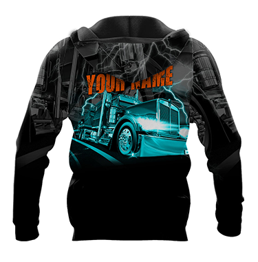 Premium Customized Name 3D All Over Printed Unisex Shirt For Trucker