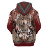 Wolf Native American 3D All Over Printed Unisex Shirts