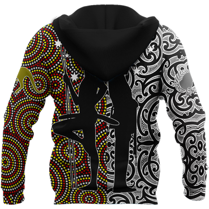 Anzac Day Australia Aboriginal And New Zealand Maori 3D All Over Printed Unisex