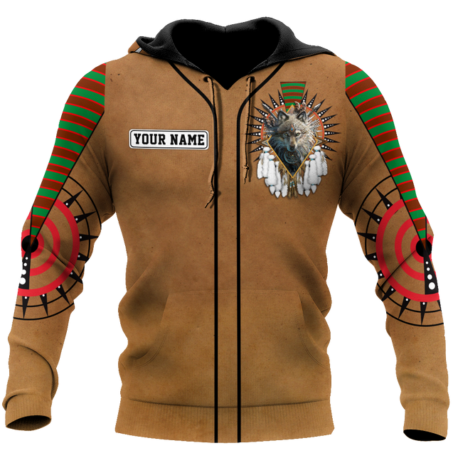 Custom Name Native American3D All Over Printed Unisex Shirts