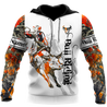 Personalized Name Bull Riding 3D All Over Printed Unisex Shirts Tattoo Ver 3