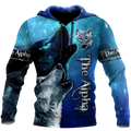 The Alpha Wolf 3D All Over Printed Unisex Deluxe Hoodie ML