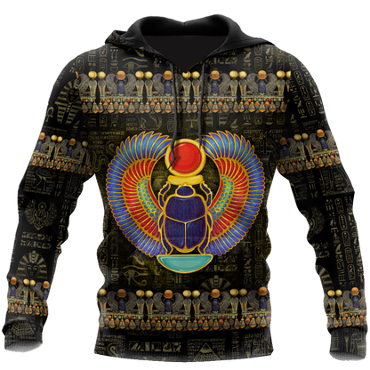 Egyptian Gods Ancient Khepri heart unisex 3d all over printed shirts