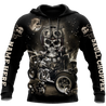 Customize Name Motorcycle Racing 3D All Over Printed Unisex Shirts Skull Chopper