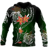 Amazing Polynesian Frangipani And Tattoo Hawaii Style Unisex Deluxe Hoodie ML