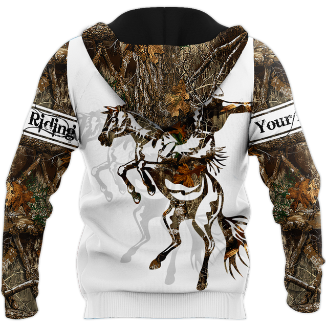 Personalized Name Rodeo 3D All Over Printed Unisex Shirts Rodeo Pattern Horse Riding Tattoo