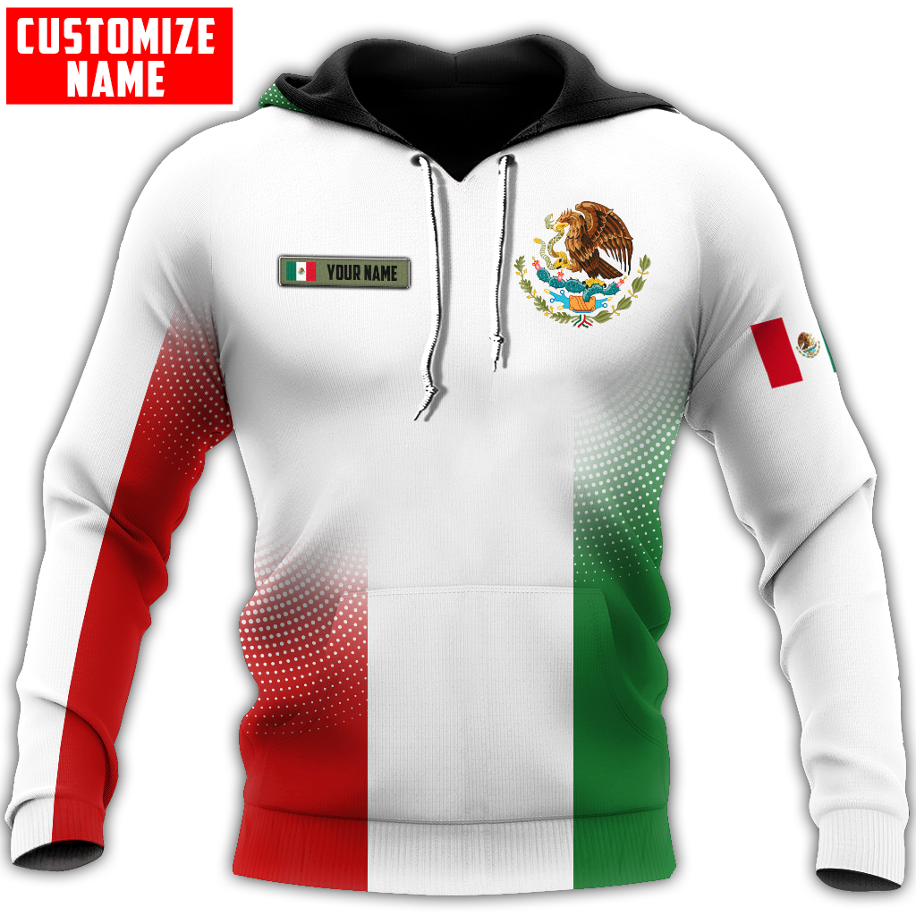 Personalized Name Mexican 3D All Over Printed Hoodie