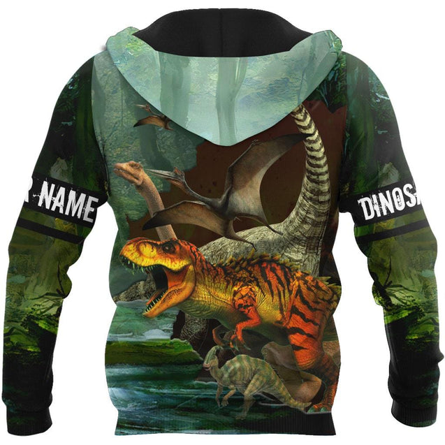 Customize Name Dinosaur 3D All Over Printed Unisex Shirts Dinosaur Species