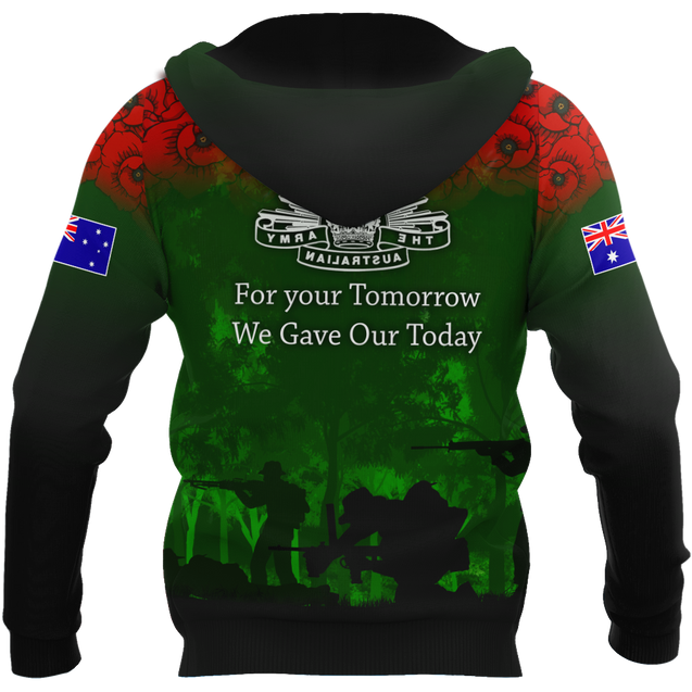 Premium Unisex Hoodie Remember Anzac Day ML PD25022102