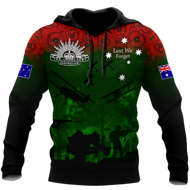 Premium Unisex Hoodie Remember Anzac Day ML PD25022102