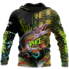 Custom name Northern Pike Fishing on skin 3D Design print shirts