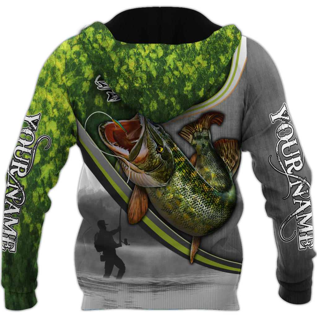 Custom name Pike fishing Fisherman Camo 3D Design print shirts