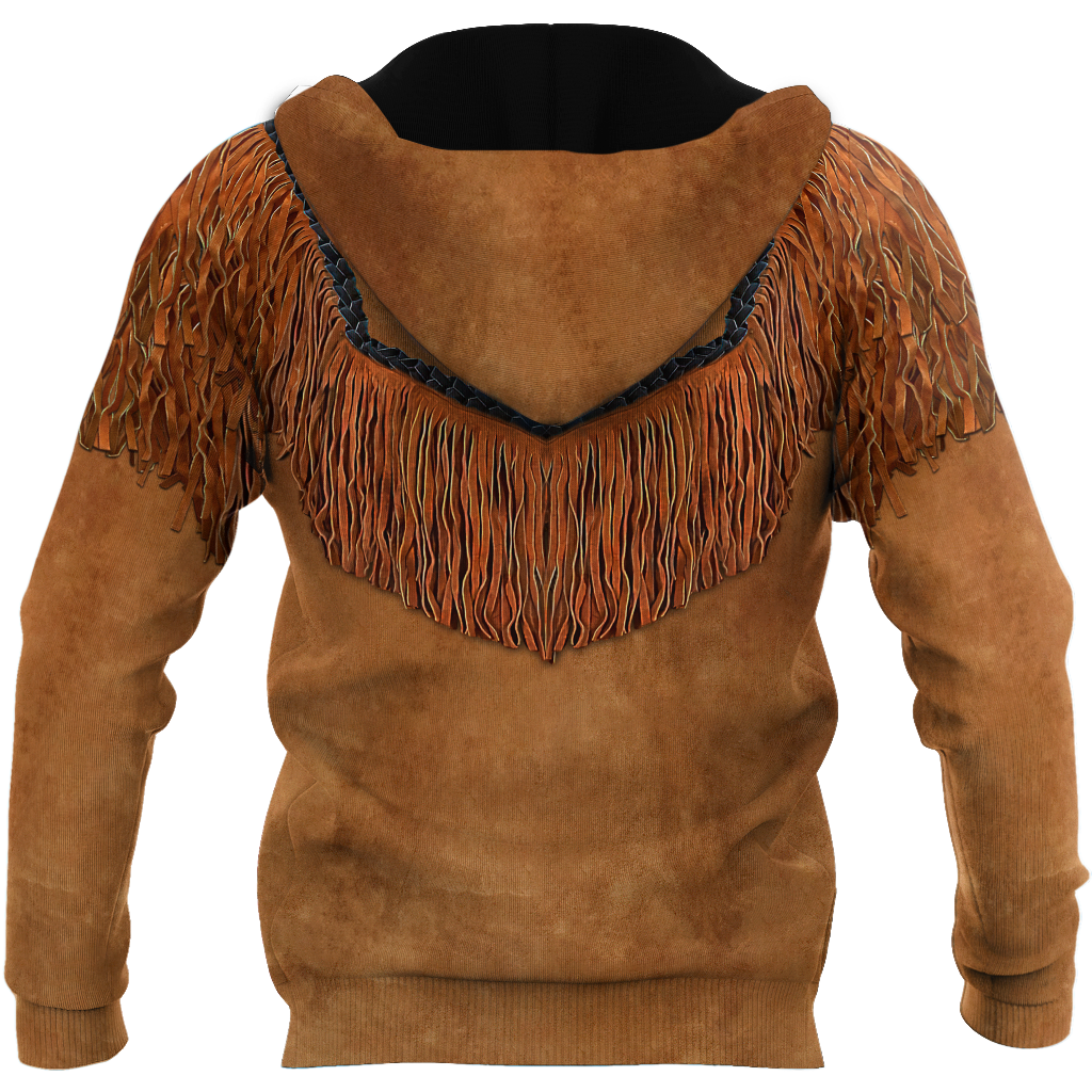 Native Cowboy Jacket No21 Cosplay 3D Over Printed Unisex Deluxe Hoodie ML