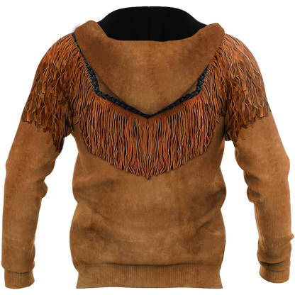 Native Cowboy Jacket No21 Cosplay 3D Over Printed Unisex Deluxe Hoodie ML