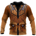 Native Cowboy Jacket No21 Cosplay 3D Over Printed Unisex Deluxe Hoodie ML