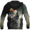 Eagle And Wolf Native American 3D Hoodie Shirt For Men And Women LAM