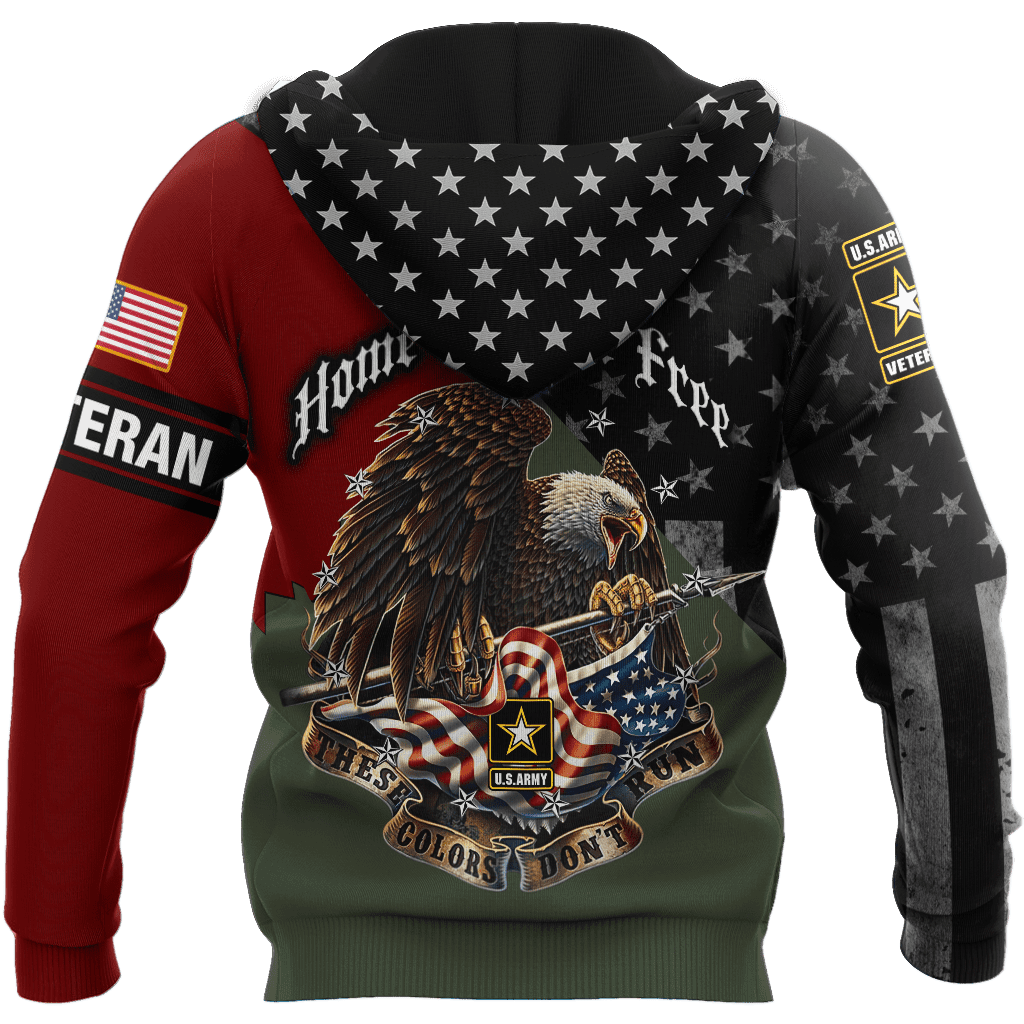 Home Of The Free US Veteran 3D All Over Printed Hoodie HHT26052101