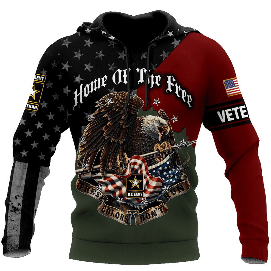 Home Of The Free US Veteran 3D All Over Printed Hoodie HHT26052101