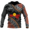 Custom name Aboriginal dots Zip pattern 3D design printed Combo Hoodie And Sweatpant