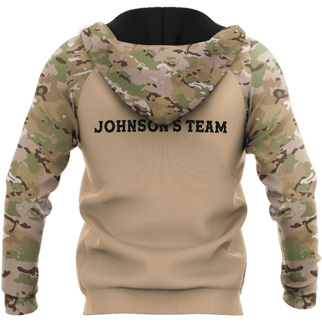 Customized Your Name And Team's Name Hunting Season 3D All Over Printed Unisex Shirts