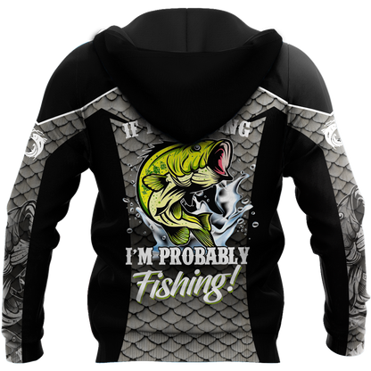Bass Silver Sports Probably Fishing 3d print shirts