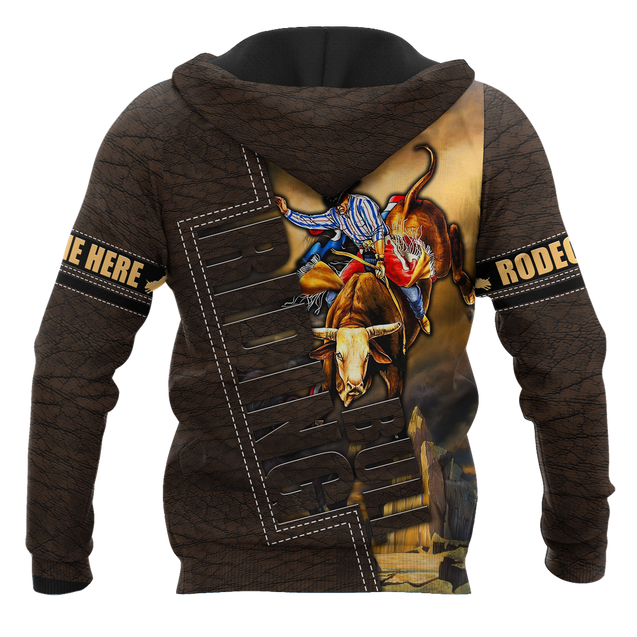 Customize Name Bull Riding 3D All Over Printed Unisex Shirts Bull Rider