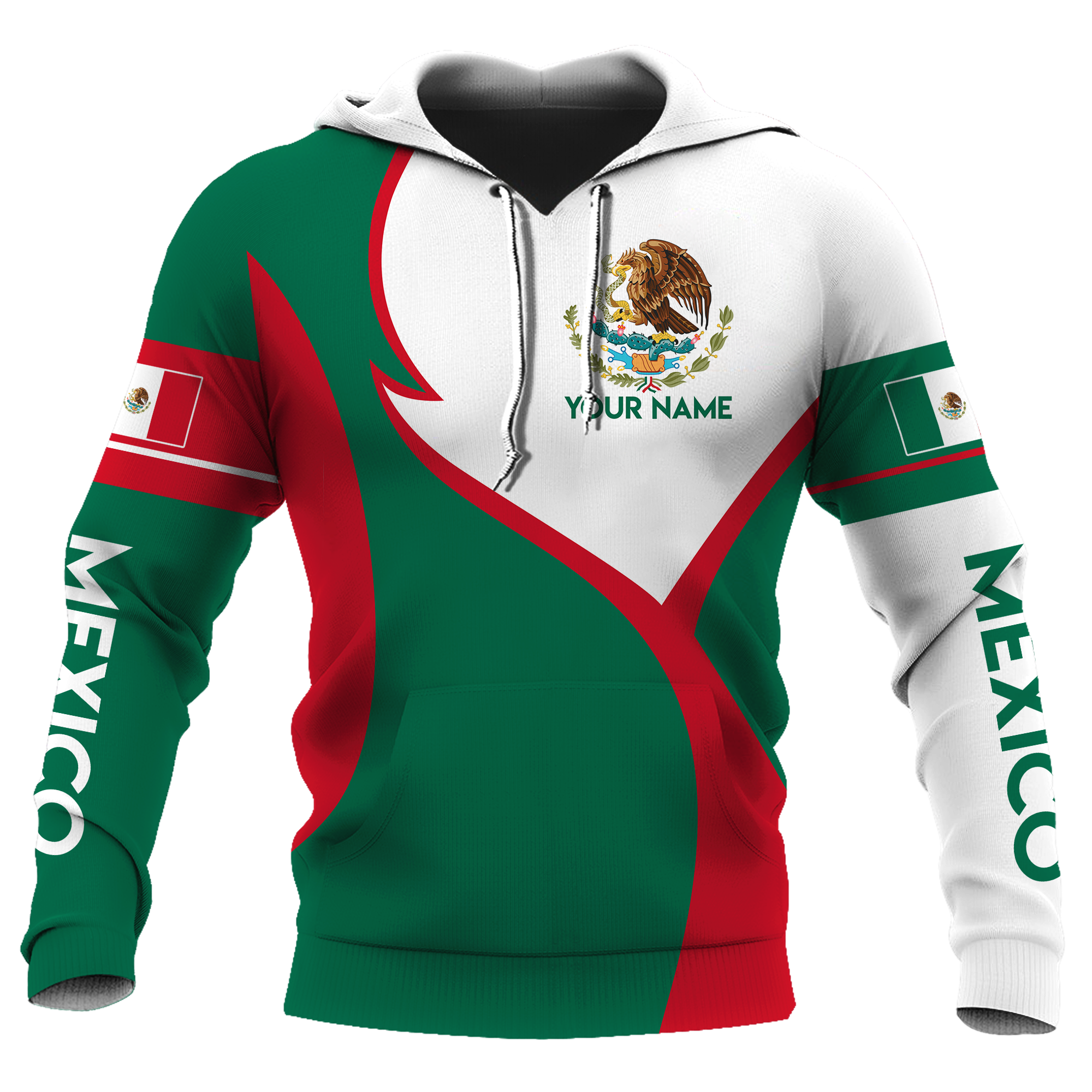 Mexico Hoodie Perionalized 3D All Over Printed Hoodie Shirts