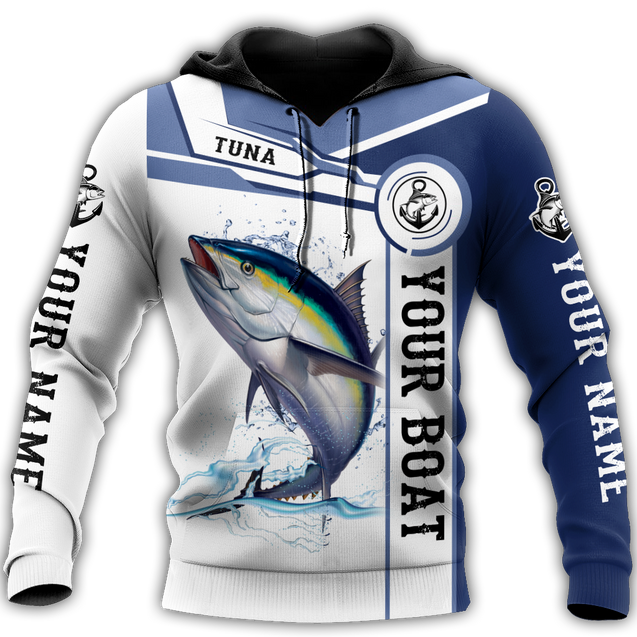 Custom name Tuna fishing Catch and Release 3D Design print shirts