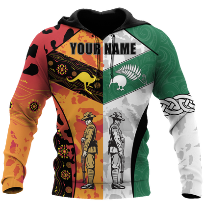 Custom Name Australia Aboriginal And New Zealand Maori 3D All Over Printed Unisex