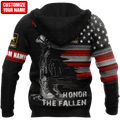 Honor the Fallen US Veteran Personalized Name 3D All Over Printed Hoodie DD26052104