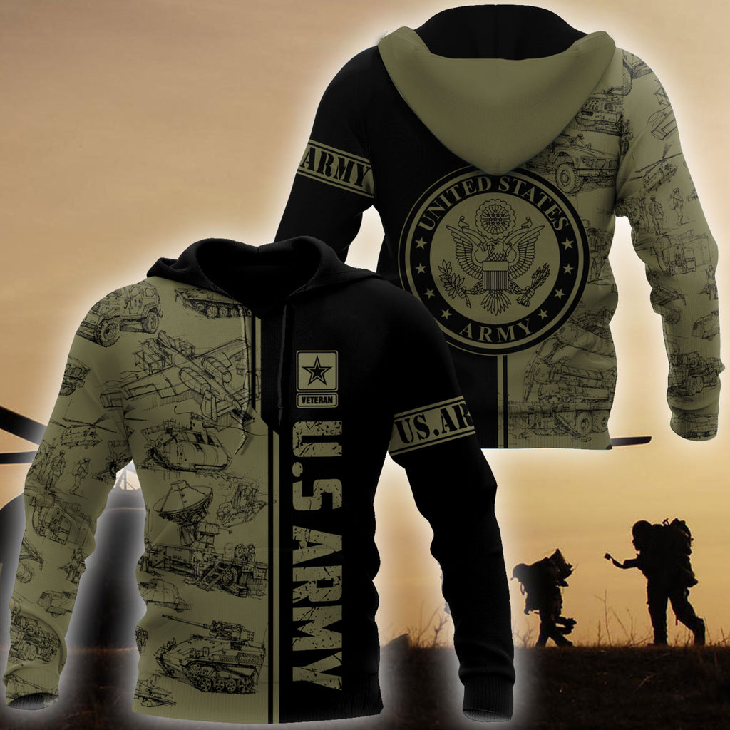 US Army 3D All Over Printed Unisex Shirts