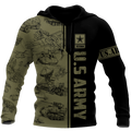 US Army 3D All Over Printed Unisex Shirts
