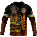 3D All Over Printed Firefighter  Unisex Shirts Custom Name XT