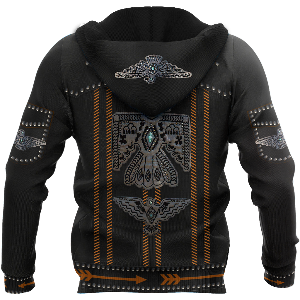 Native Cowboy Jacket No13 Cosplay 3D Over Printed Unisex Deluxe Hoodie ML