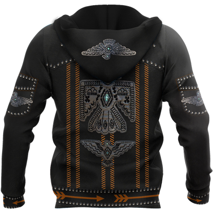 Native Cowboy Jacket No13 Cosplay 3D Over Printed Unisex Deluxe Hoodie ML
