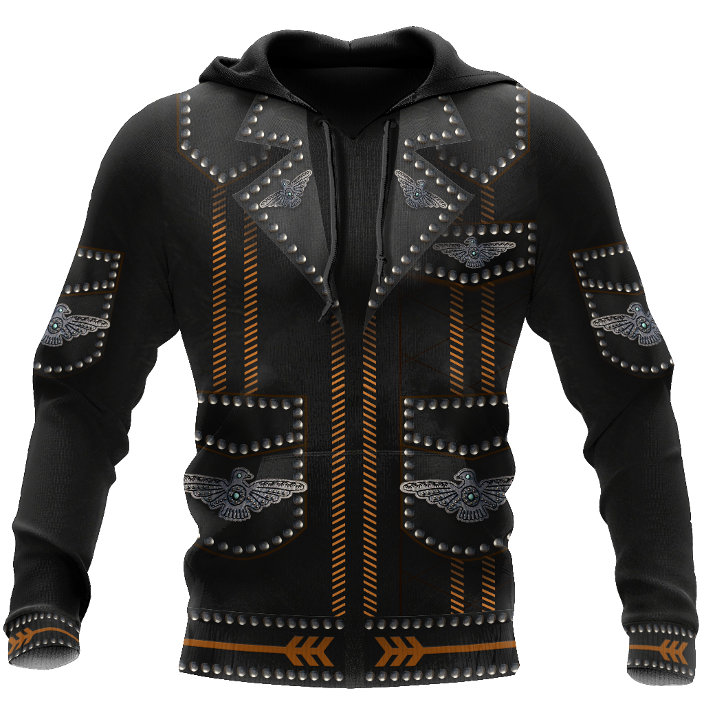 Native Cowboy Jacket No13 Cosplay 3D Over Printed Unisex Deluxe Hoodie ML