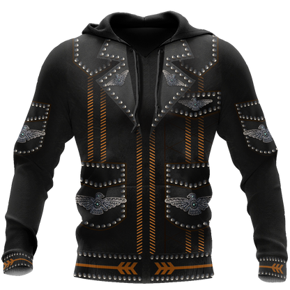 Native Cowboy Jacket No13 Cosplay 3D Over Printed Unisex Deluxe Hoodie ML