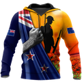 Lest we forget New Zealand Veteran 3D print shirt